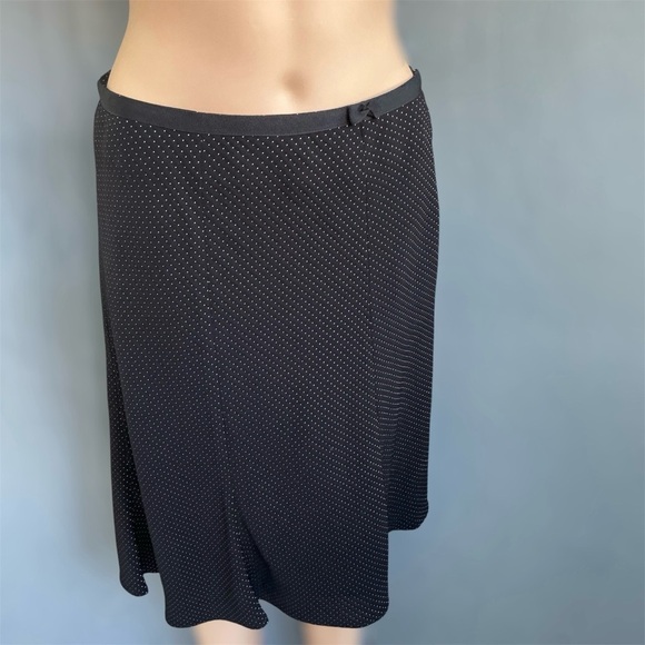 Jones N.Y.Suit Womens Suit Set Retro Navy/Pink Polka Dot Jacket +Skirt Sz 6 - Picture 3 of 16